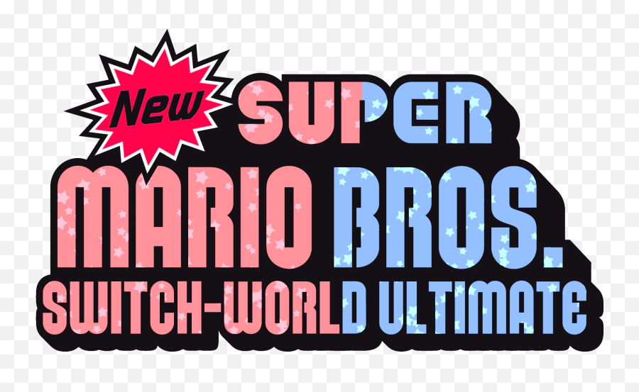 Download New Super Mario Bros Switch - World Ultimate Logo New Super Mario Logo Png Emoji,Super Mario Bros Logo