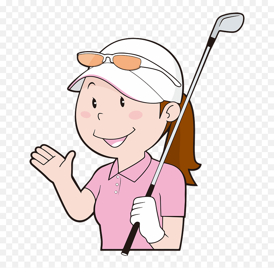 Lady Golfer Clipart Free Download Transparent Png Creazilla - Ai Miyazato Emoji,Golf Club Clipart