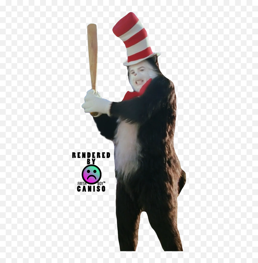Download Png Hat Meme Png U0026 Gif Base - Cat In The Hat With A Bat Png Emoji,Gnome Meme Png
