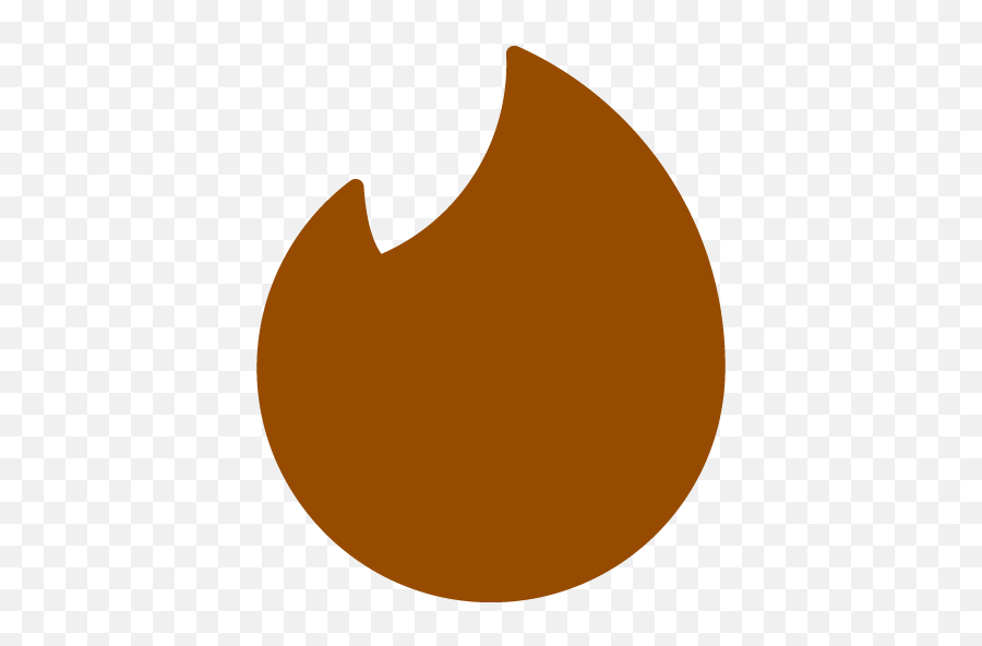 Brown Tinder Icon - Free Brown Social Icons Horizontal Emoji,Tinder Logo