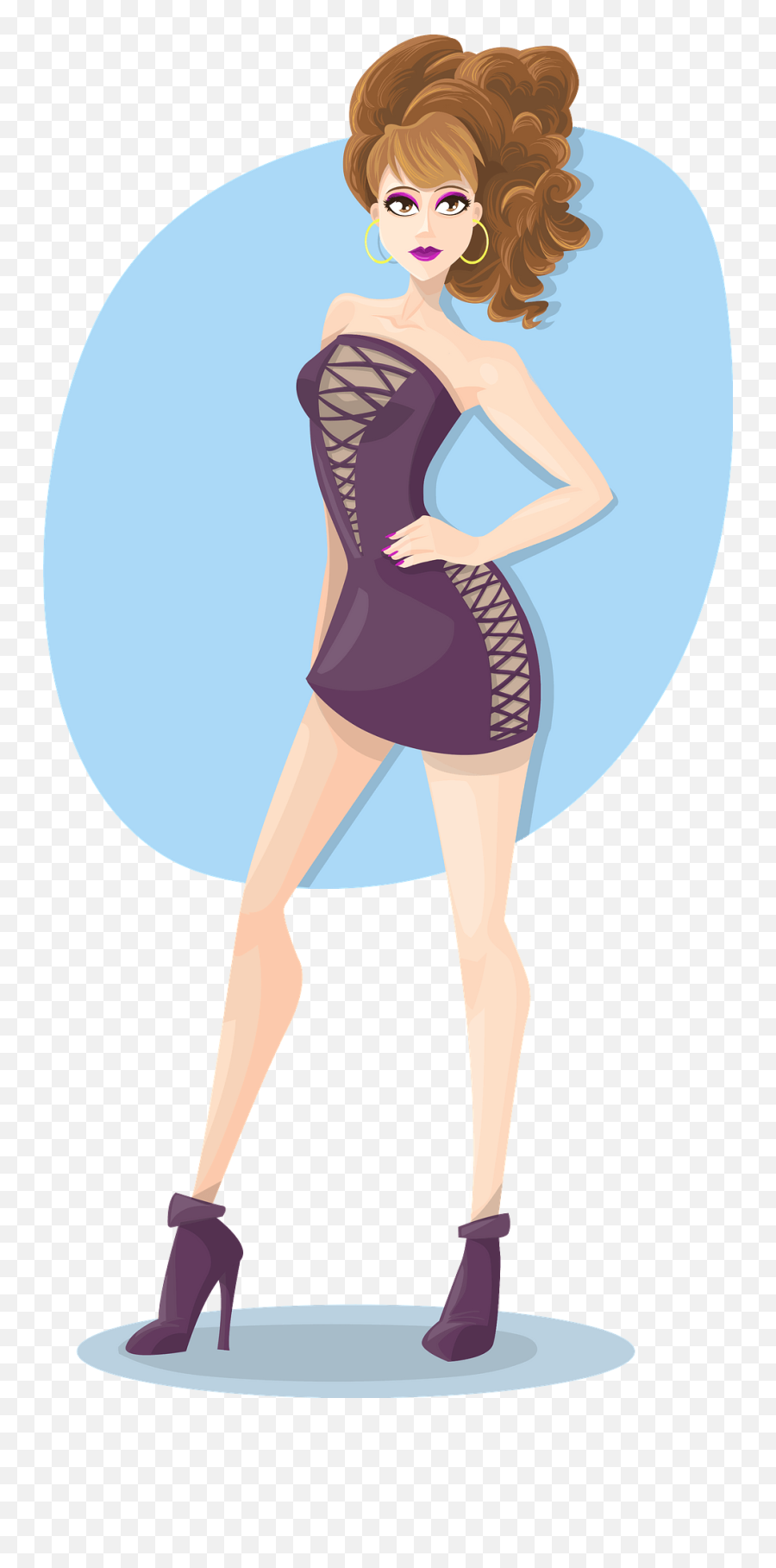 Woman In Sexy Clothes Clipart Free Download Transparent - Clipart Woman In A Sexy Dress Emoji,Clothes Clipart