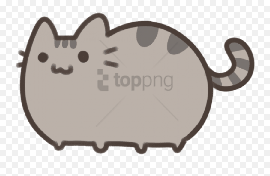 Cute Easy Cat Drawings Transparent Png - Cartoon Cute Pusheen Cat Cat Drawing Emoji,Pusheen Transparent Background