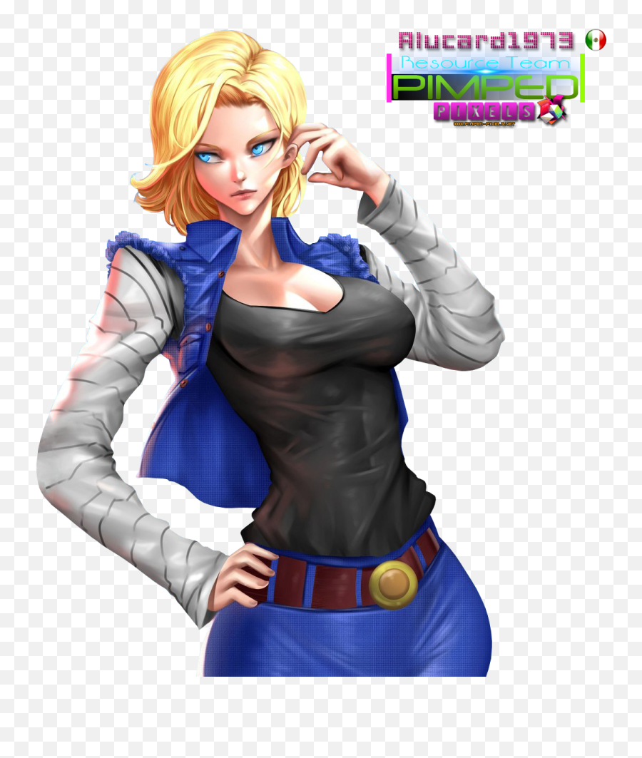 Fanart Android 18 - Android 18 Fanart Transparent Emoji,Android 18 Png