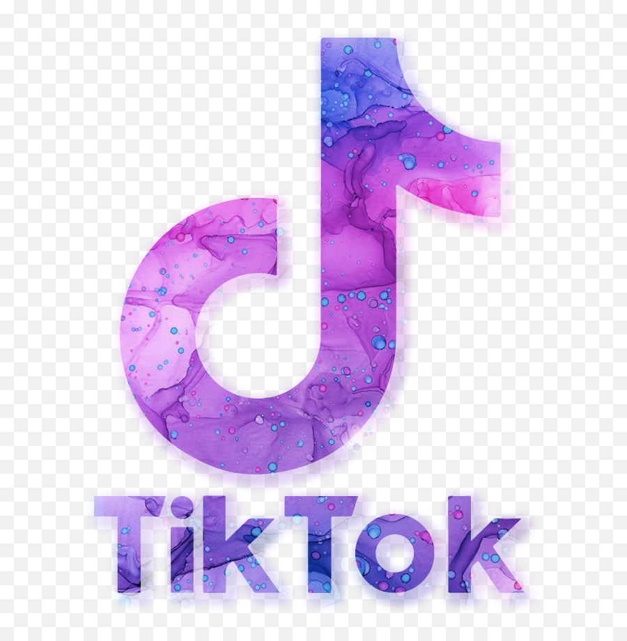 Tiktok Logo Aesthetic Purple - Dot Emoji,Tiktok Logo