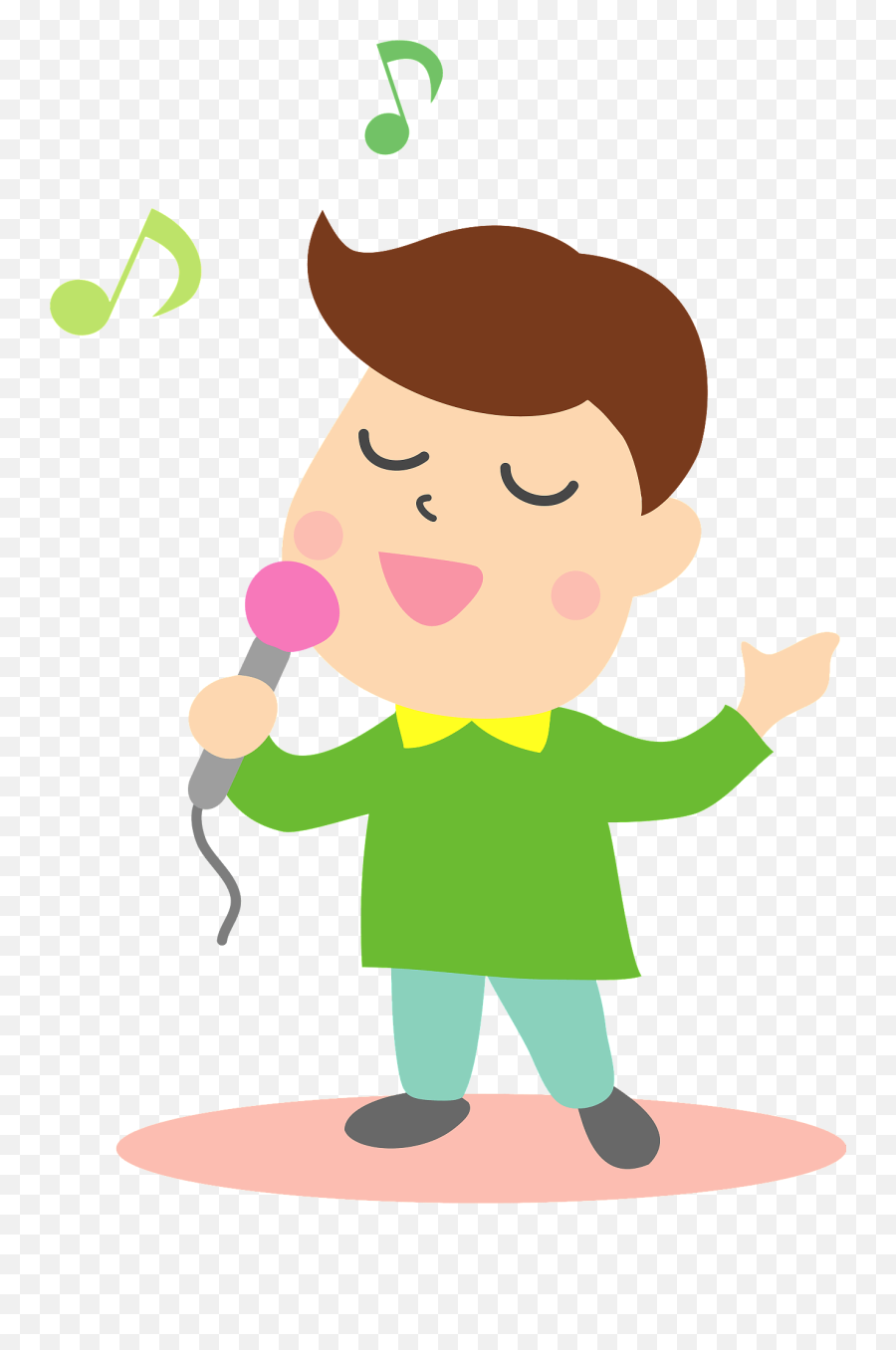 Man Is Singing Karaoke Clipart - Karoke Clipart Emoji,Singing Clipart
