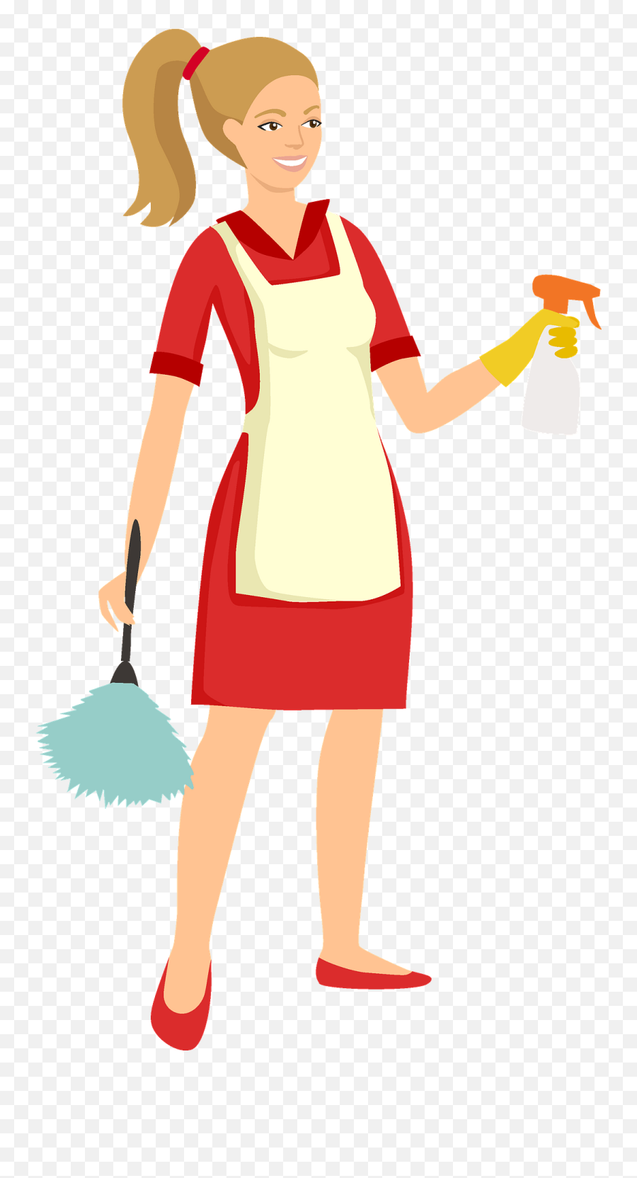 Cleaning Lady Clipart - Cleaning Lady Clipart Transparent Emoji,Cleaning Clipart
