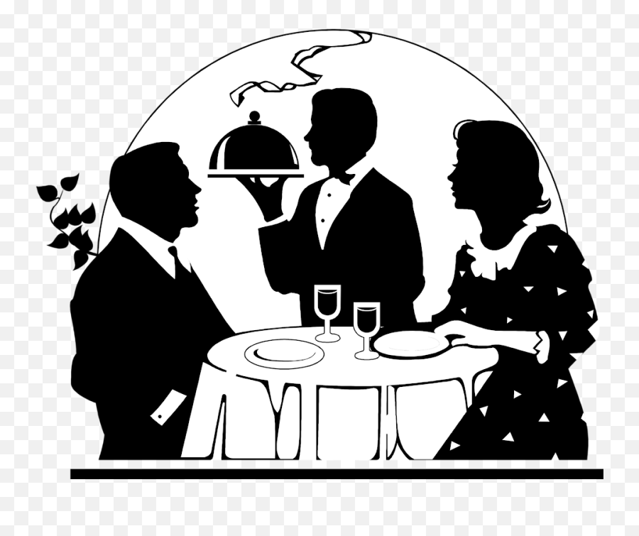 Dinner Romantic Clipart The Cliparts - Couple Dinner Clipart Emoji,Dinner Clipart