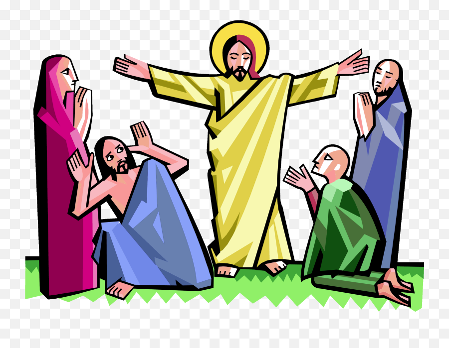 Clipart Jesus Is Risen - Jesus Resurrection Clipart Emoji,Jesus Clipart