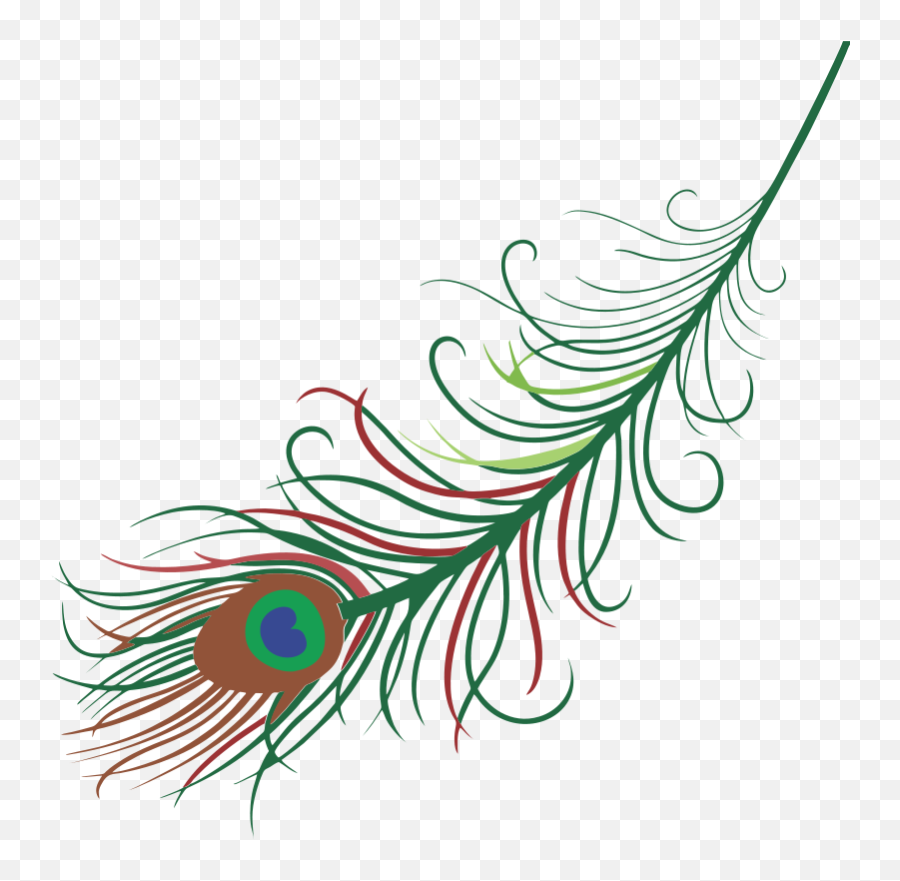 Peacock Feather - Peacock Feather Tattoo Clipart Full Size Emoji,Peacock Feather Clipart