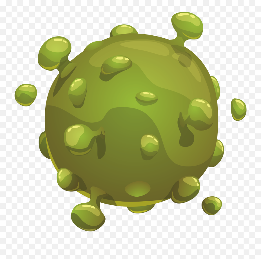 Green Bacteria Clipart Png Transparent - Green Bacteria Cartoon Emoji,Bacteria Clipart
