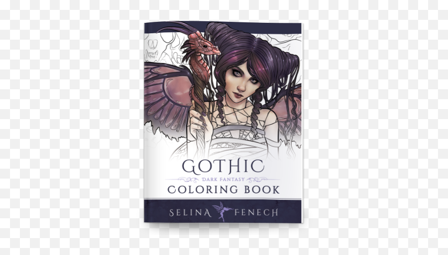 Gothic Dark Fantasy Coloring Book - Selina Fenech Artist And Emoji,Gothic Png
