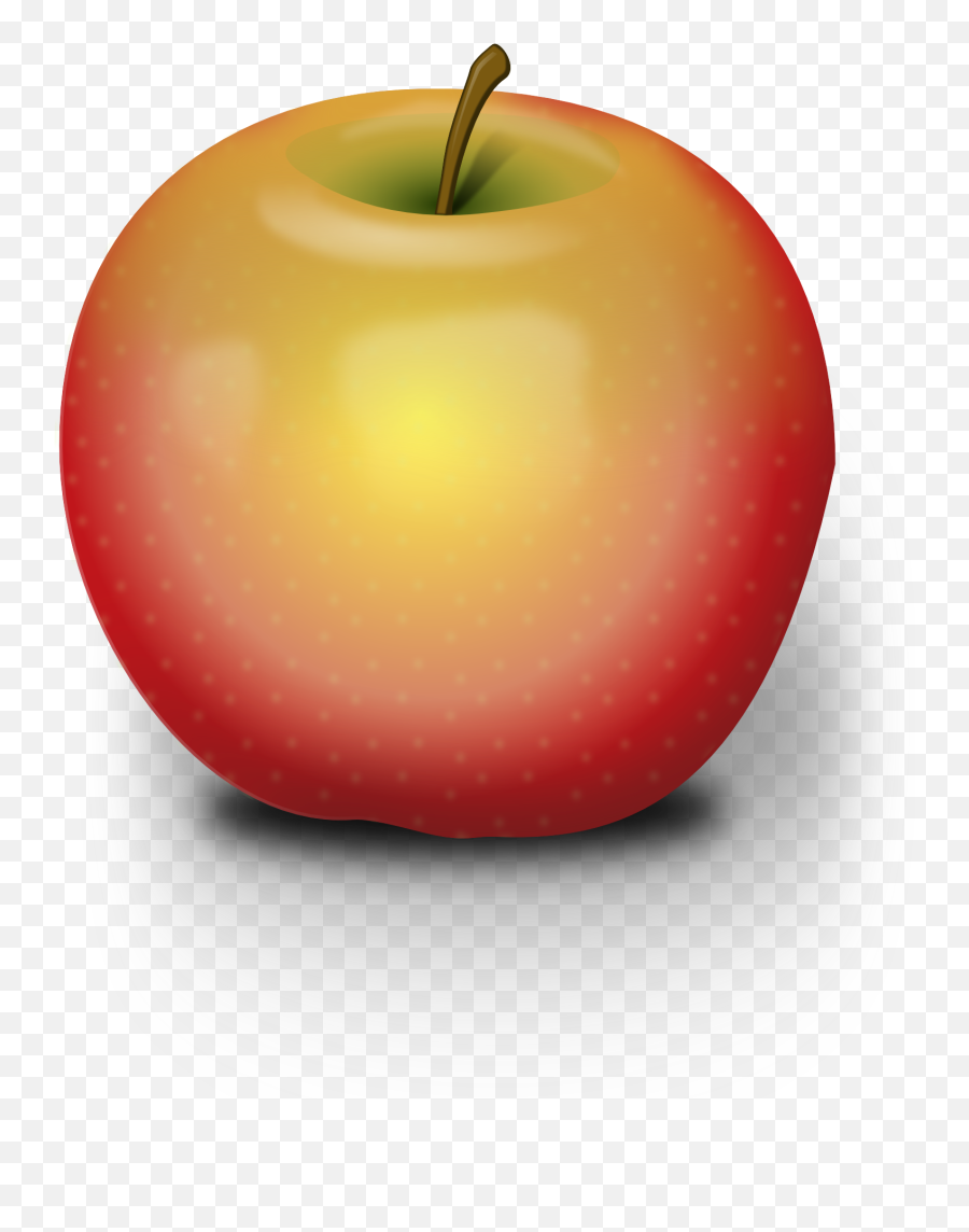 Photorealistic Red Apple Clipart - Public Domain Photos Apple Emoji,Apples Clipart