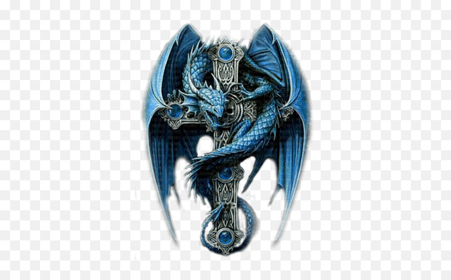 Blue Dragon By Nataliplus Fantasy Gothic Blue Dragon Emoji,Blue Dragon Png