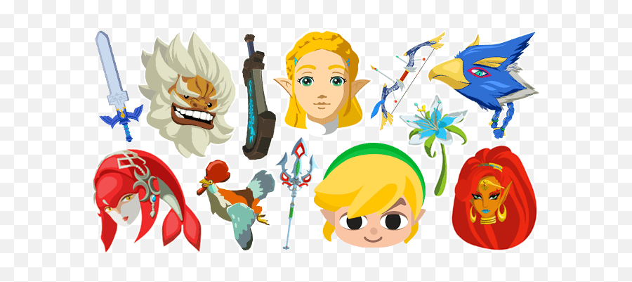 The Legend Of Zelda Cursor Collection - Custom Cursor Fictional Character Emoji,Legend Of Zelda Logo