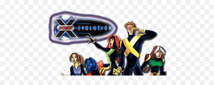 Evolution Tv Show Image With Logo And Character - X Men X Men Evolution Emoji,Xmen Logo
