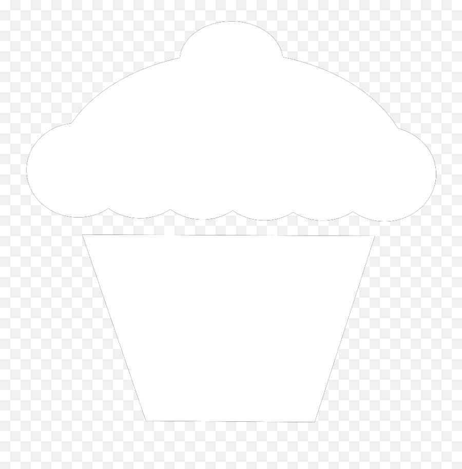Cupcake White Muffin Clip Art - White Cupcake Silhouette Png Emoji,Muffin Clipart