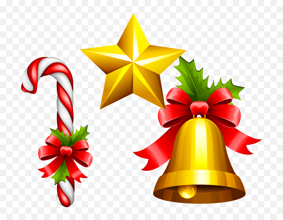 Download Star Bell Material Vector - Christmas Bell Clipart And Vector Emoji,Christmas Bells Clipart