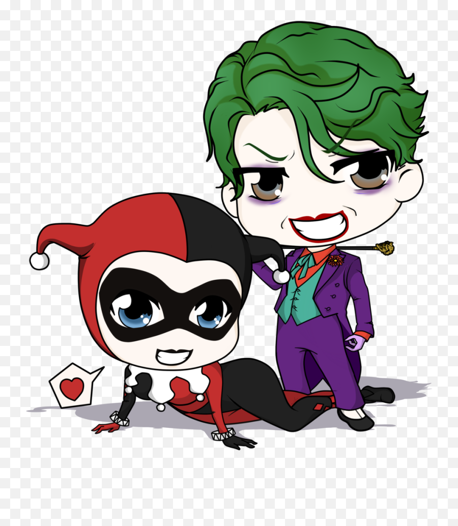 Joker - Guason Y Harley Quinn Png Transparent Png Joker And Harley Quinn Clipart Emoji,Harley Quinn Png