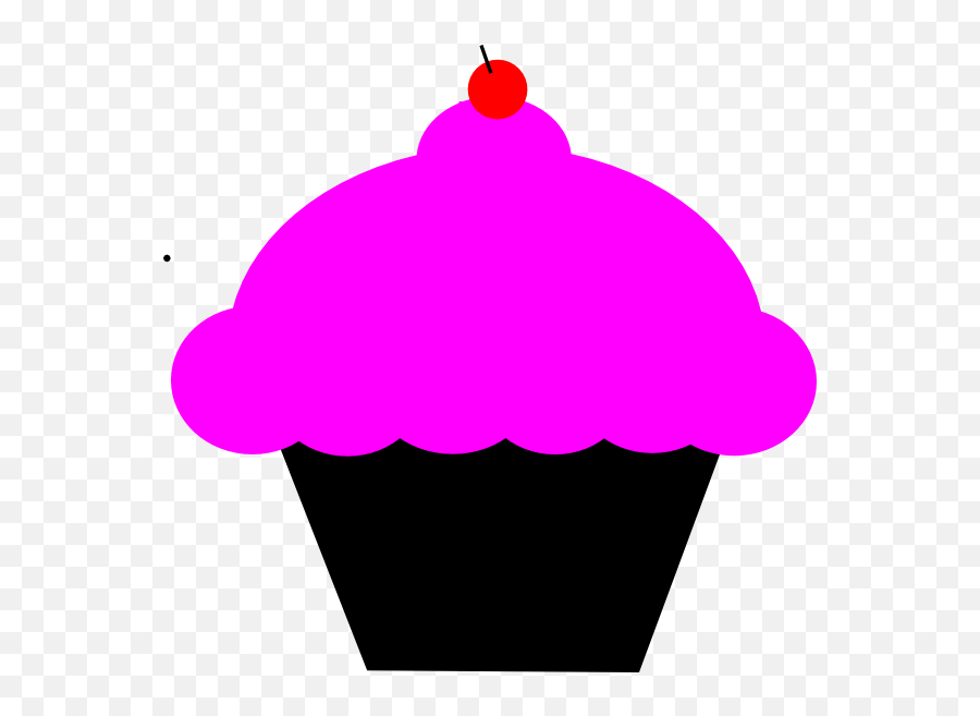 Black And Pink Cupcake Clip Art At Clkercom - Vector Clip Clip Art Emoji,Cupcakes Clipart