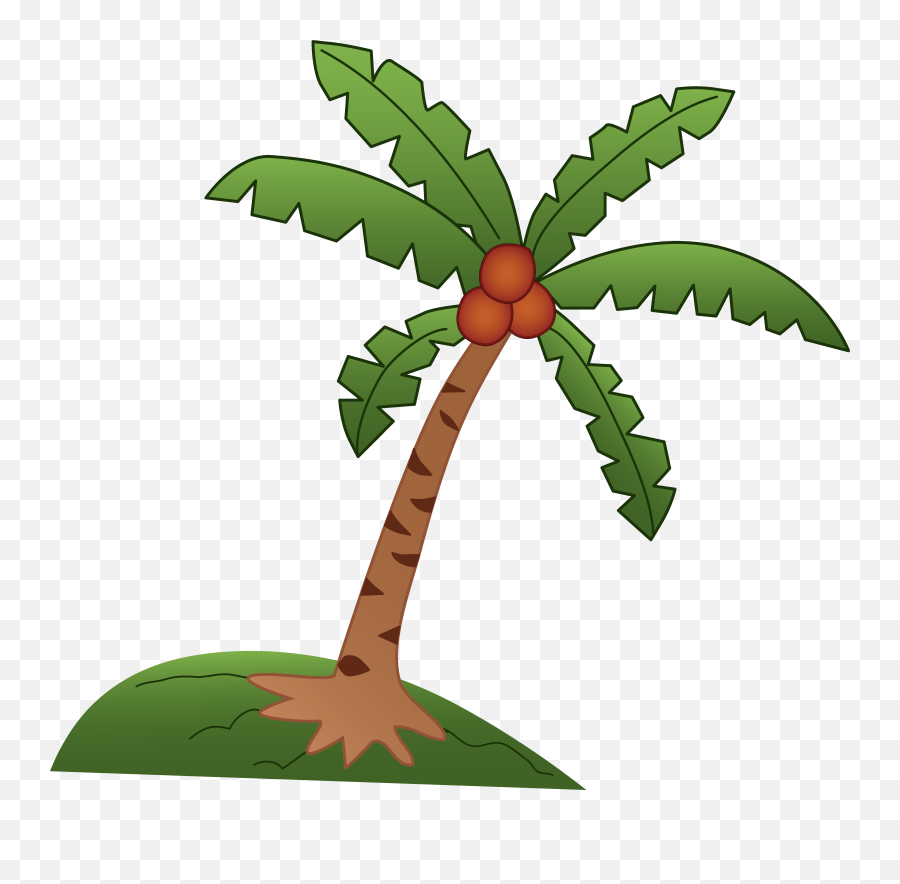 Flamingo Clipart Palm Tree Flamingo Palm Tree Transparent - Coconut Tree Clipart Emoji,Palm Tree Png
