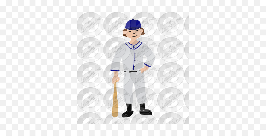 Baseball Player Stencil For Classroom - Clean Emoji,Baseball Player Clipart