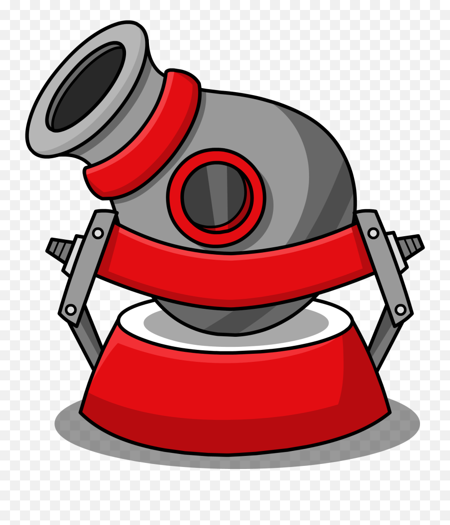 Cartoon Cannon Png Clipart - Cartoon Cannon Clip Art Emoji,Cannon Clipart