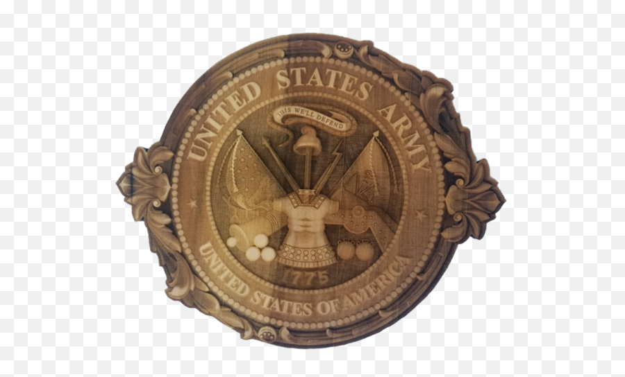 3d Engraved United States Army Crest - Usnorthcom Emoji,United States Army Logo
