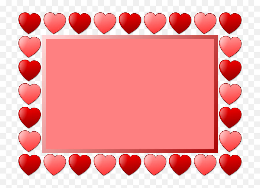 Heart Frame 7 - Openclipart Miluju T Zamilované Citáty Pro Kluka Emoji,Heart Border Png