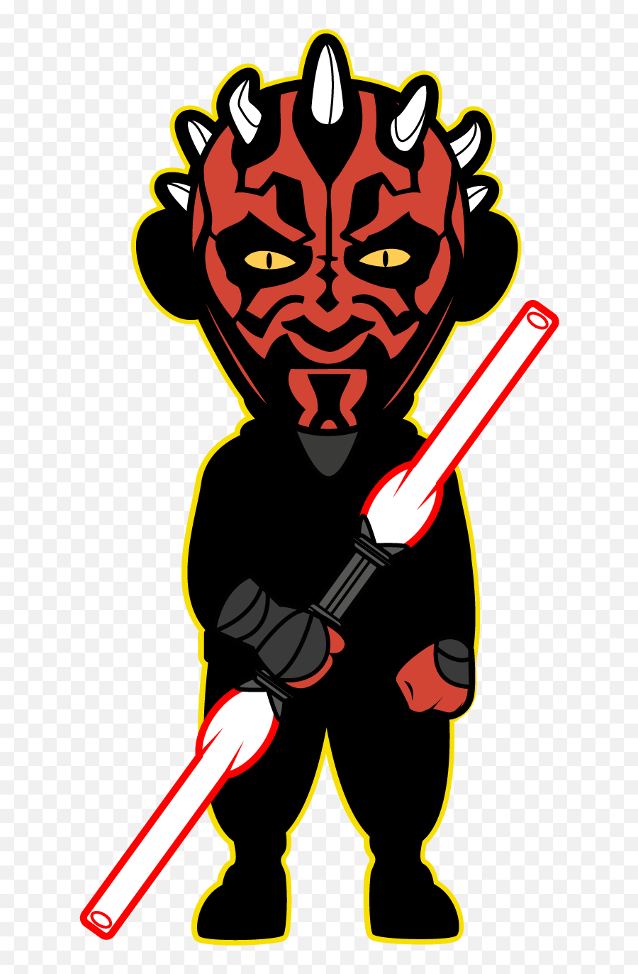 Darth Maul Clipart Png Transparent Png - Star Wars Darth Maul Clipart Emoji,Star Wars Clipart
