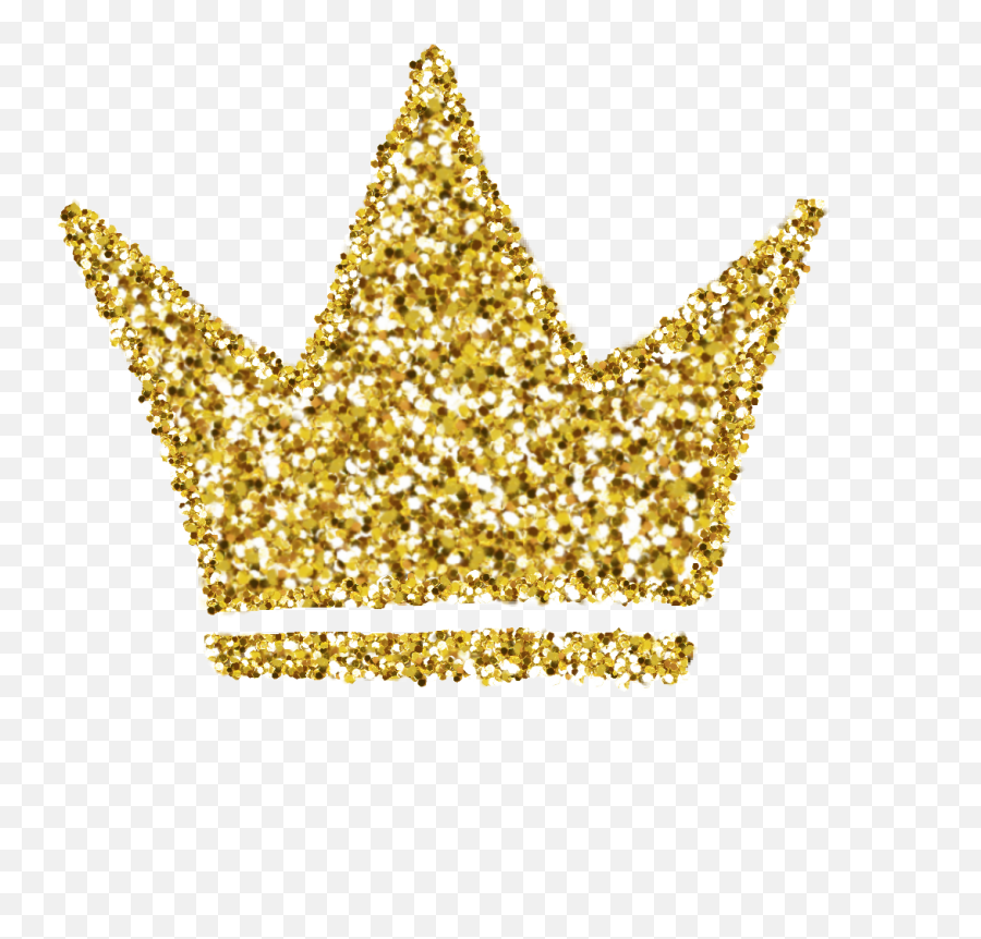 Crown Glitter Gold Sparkles Goldcrown Picsart - Glitter Gold Crown Image Transparent Background Emoji,Gold Glitter Transparent Background