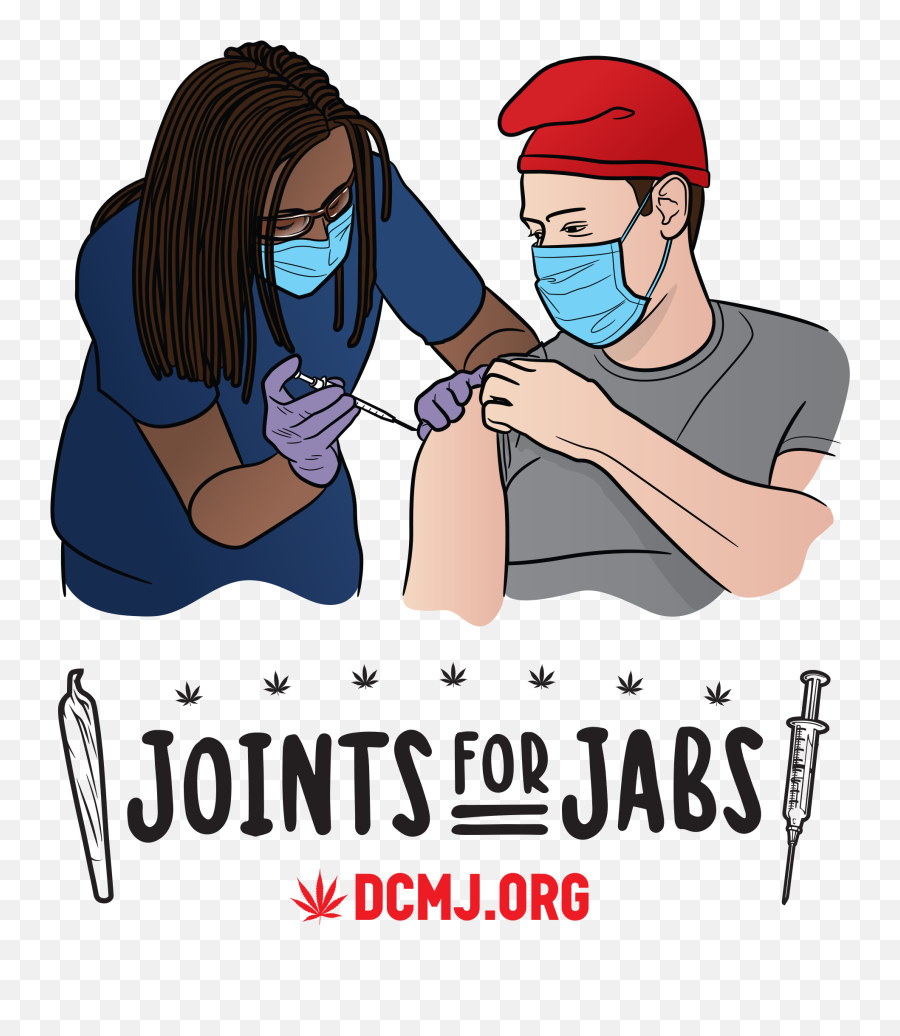Joints For Jabs - Dc Marijuana Justice Free Joint For Vaccine Emoji,Weed Joint Png