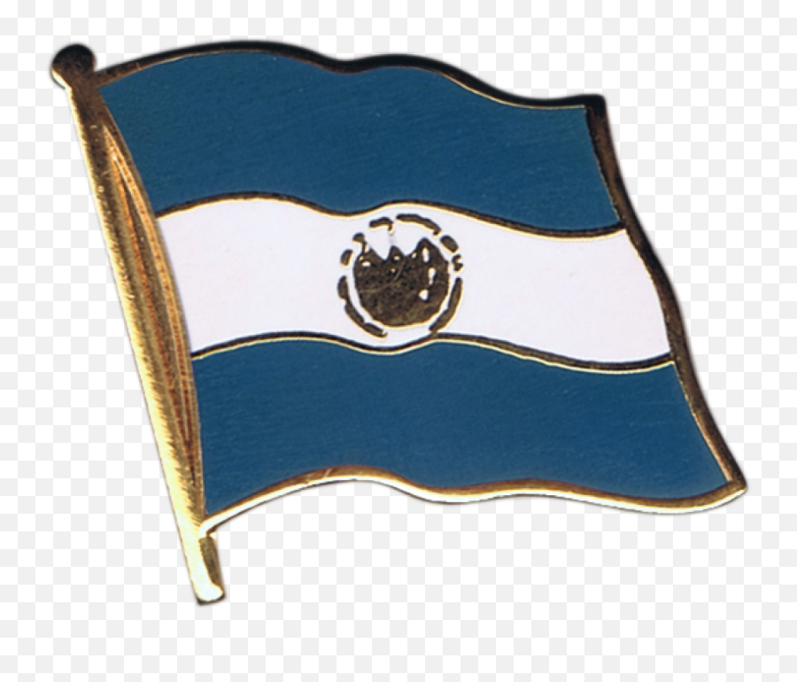 Download El Salvador Flag Pin Badge - Mexican Flag Clipart Drawing Of The Ecuador Flag Emoji,Mexican Flag Png