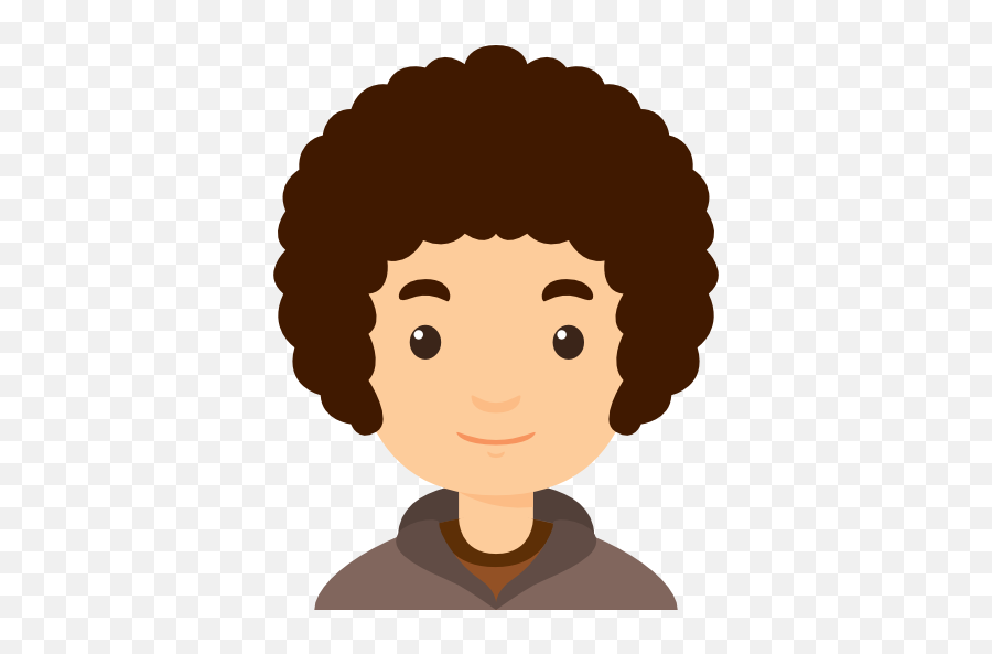 Cartoon Hair Boy - Curly Boy Png Download 512512 Free Curly Hair Man Animated Emoji,Curly Hair Png