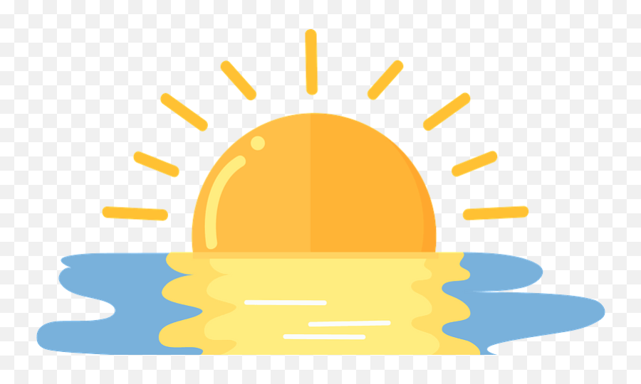 Sunrise Clipart - Sunset Png Emoji,Sun Rise Clipart