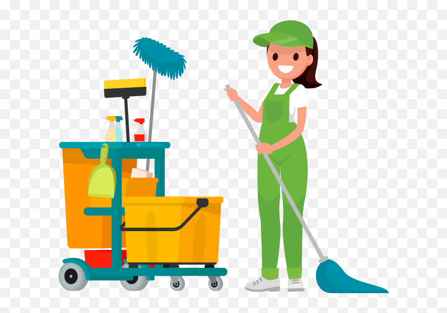 Kids - Janitor Clipart Emoji,Cleaning Clipart