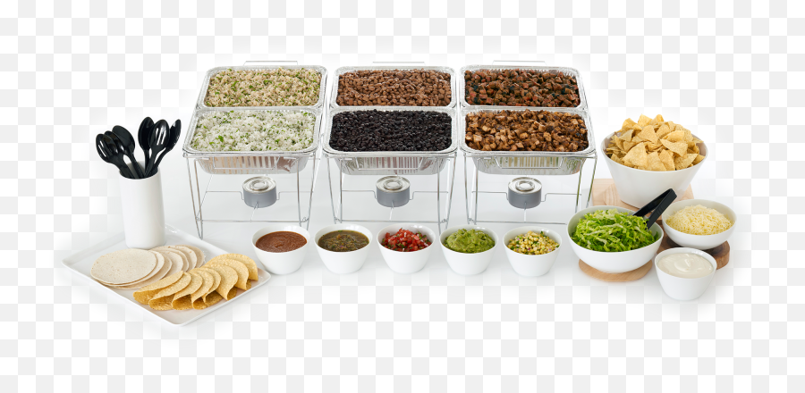 Chipotle Catering Spread - Pf Changu0027s Catering Reviews Meat Chipotle Mexican Grill Emoji,Pf Changs Logo