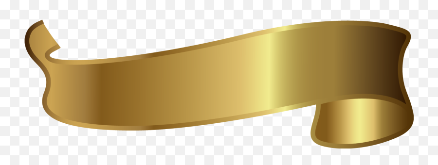 Download Brass Material Angle Font - Gold Ribbon Vector Png Emoji,Gold Ribbon Transparent Background