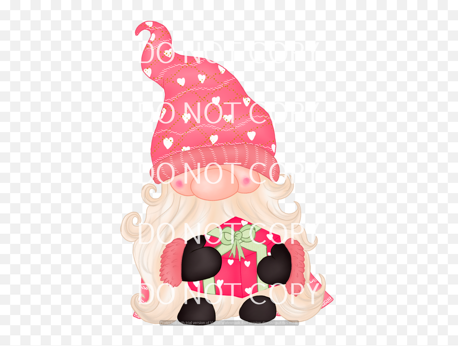 Valentine Gnome 3 - Htv Transfer Emoji,Gnomes Clipart