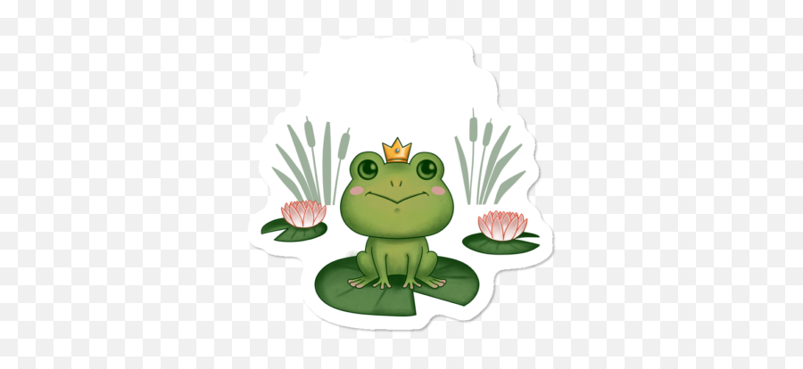 Frog Stickers Design By Humans Emoji,Bullfrog Clipart