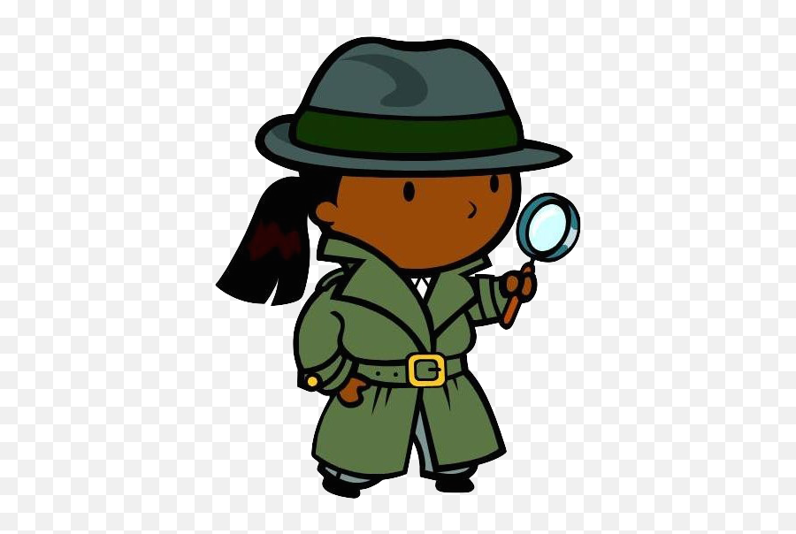 African American Detective Clipart - Kid Detective Clipart Emoji,Detective Clipart