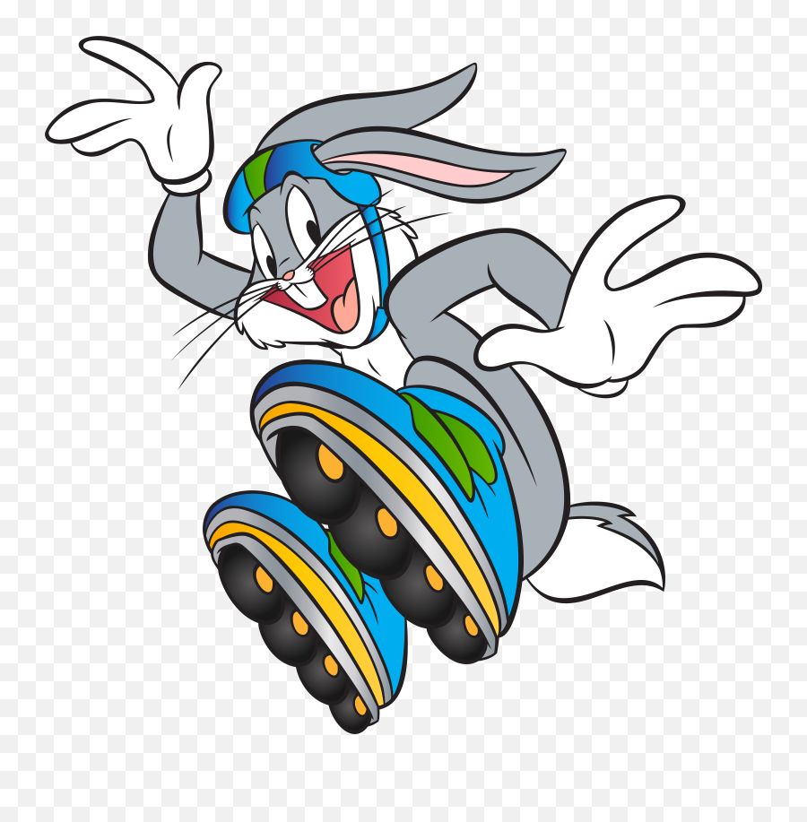 Bugs Bunny With Roller Skates Clip Art Png Imageu200b Gallery Emoji,Escalator Clipart