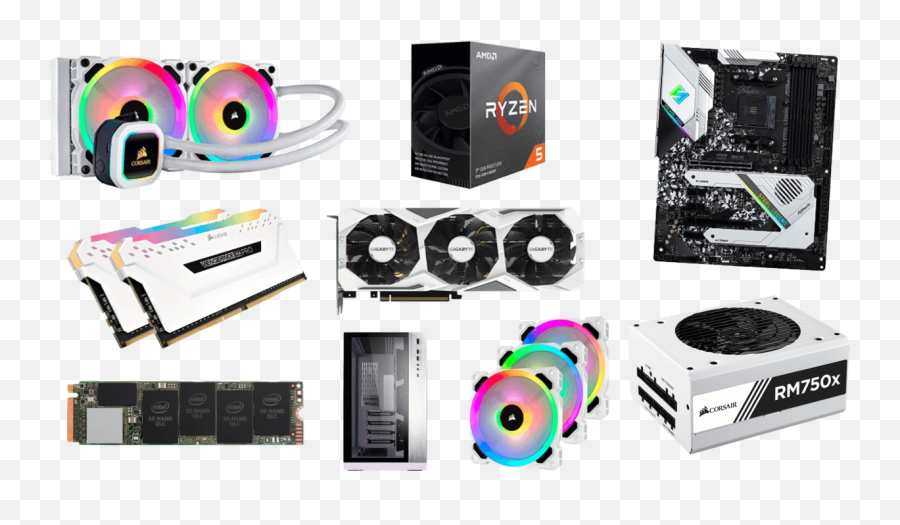 Ultimate 1750 White 1440p 144hz Gaming Pc Build For 2021 Emoji,Build Png
