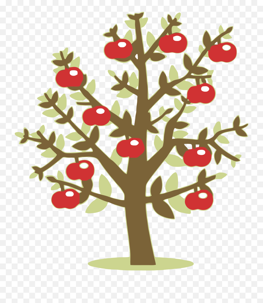 Download Green Tree Clipart Png - Trees Cartoon Cute Png Transparent Emoji,Apple Tree Clipart