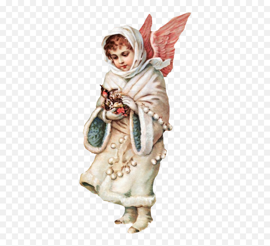 Free Victorian Snow Angel Clipart Emoji,Vintage Snowman Clipart