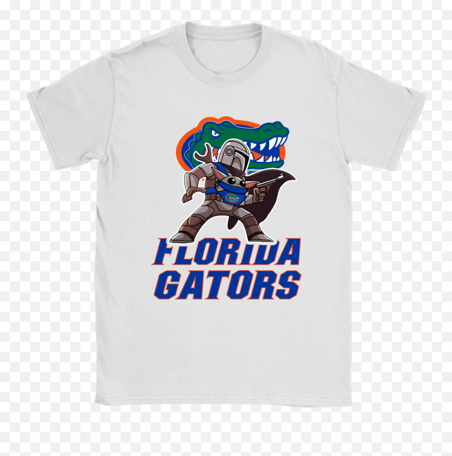 The Mandalorian U0026 Baby Yoda Florida Gators Ncaa Shirts U2013 Nfl T - Shirts Store Florida Gators Emoji,Florida Gator Logo