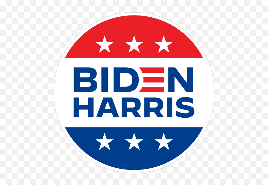 Biden Harris Stars And Stripes Circle - Language Emoji,Biden Harris Logo