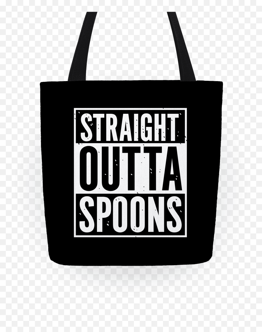 Straight Outta Spoons Totes Lookhuman - Straight Outta Southside Emoji,Straight Outta Compton Logo