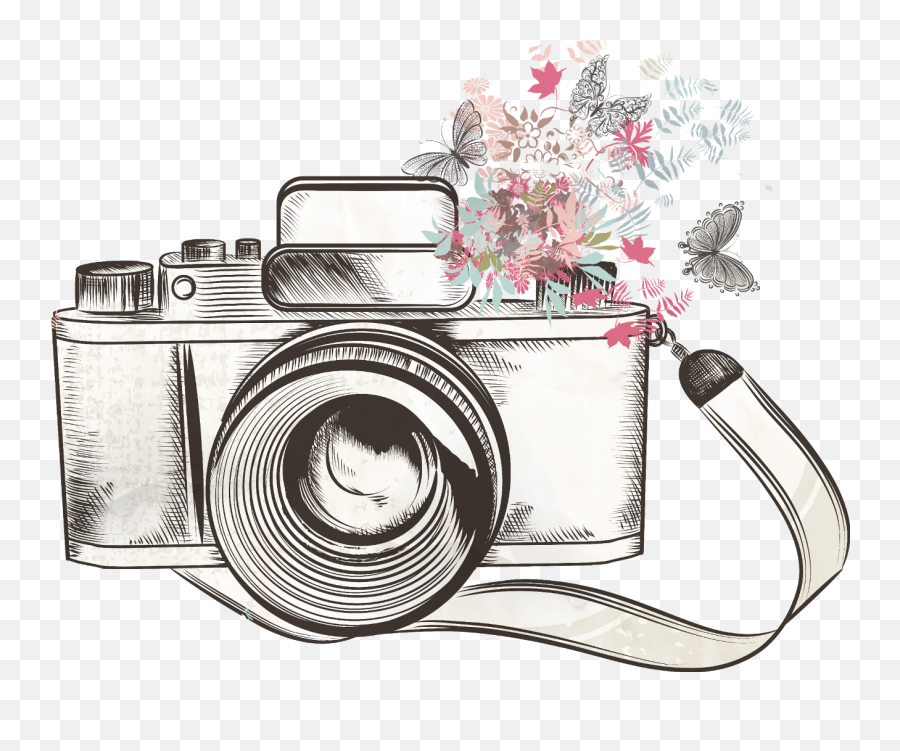 Photograph Clipart Camera Shot Photograph Camera Shot - Camera Drawing Png Emoji,Photography Clipart