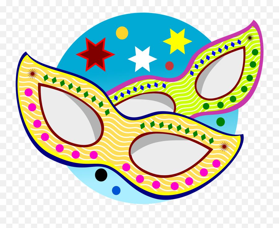 Mask Carnival Vector Png Clipart - Full Size Clipart Baku State University Logo Emoji,Carnival Clipart