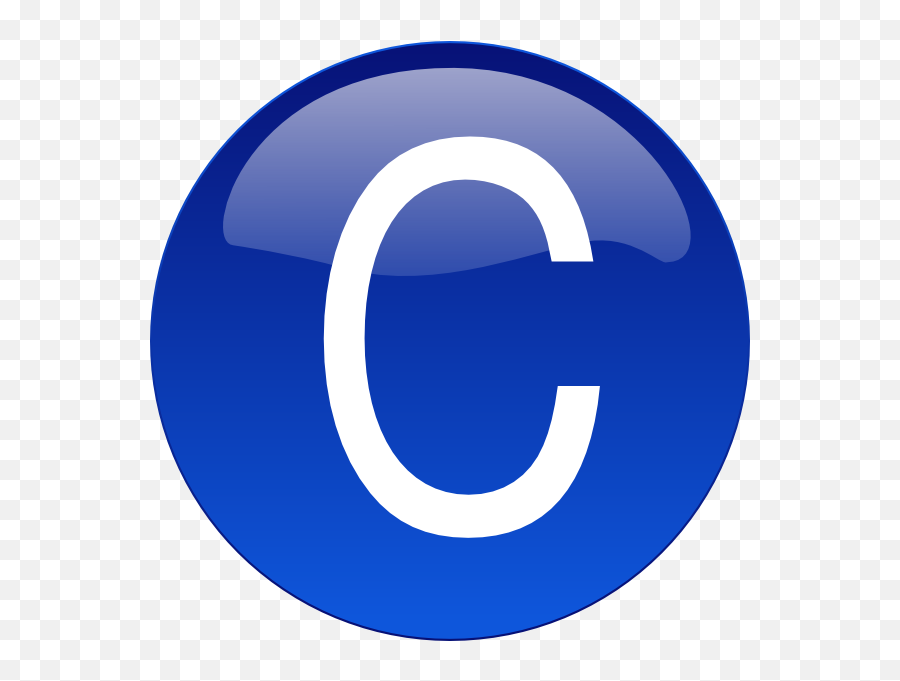 Blue C Clip Art At Clker - C Clipart Emoji,C Clipart